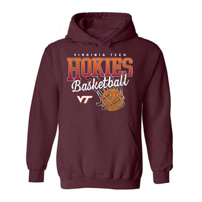 Virginia Tech - NCAA Women's Basketball : Spela Brecelj - Sports Shersey Hooded Sweatshirt-0