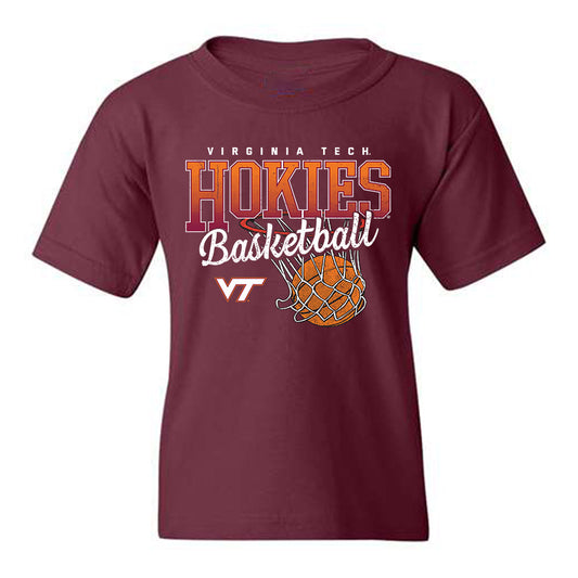 Virginia Tech - NCAA Men's Basketball : Jaydon Young - Sports Shersey Youth T-Shirt