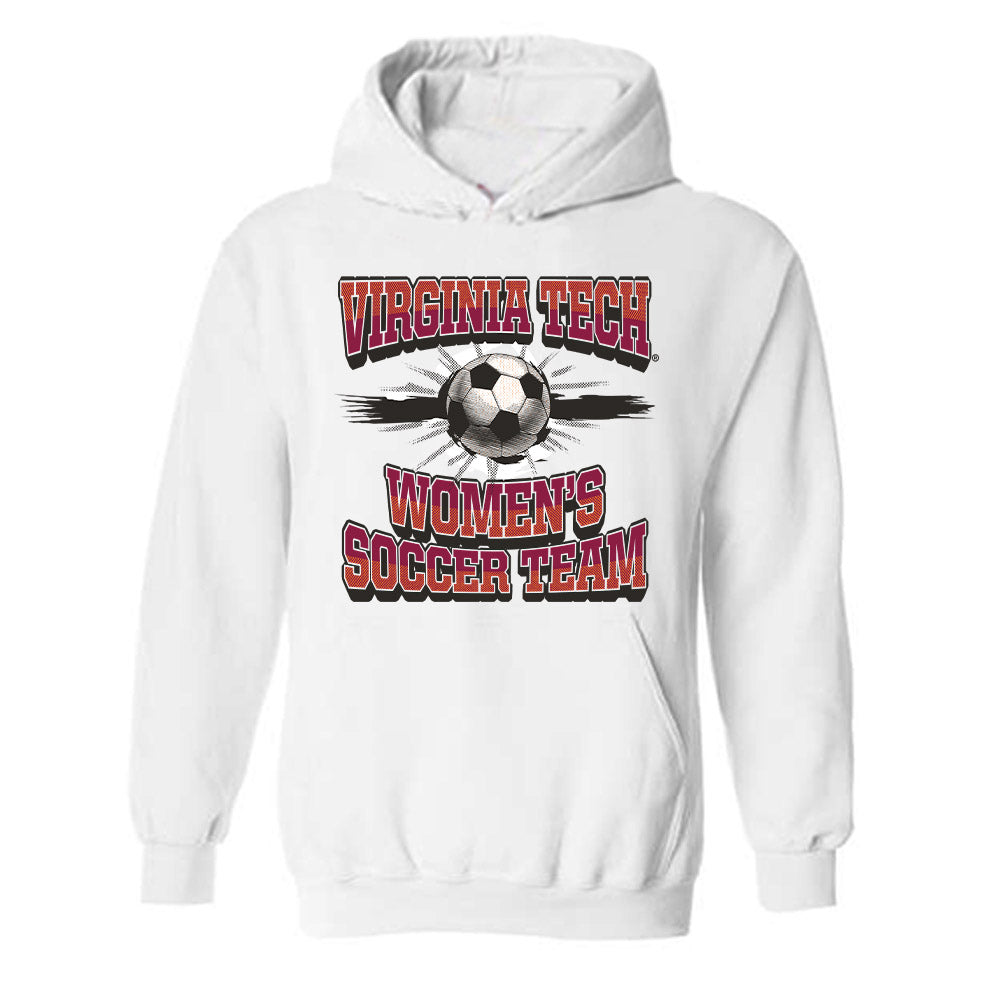 Virginia Tech - NCAA Women's Soccer : Lauren Hargrove - Sports Shersey Hooded Sweatshirt