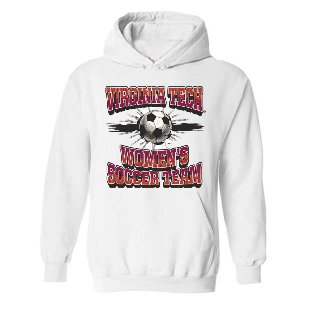 Virginia Tech - NCAA Women's Soccer : Hannah Pachan - Sports Shersey Hooded Sweatshirt-0