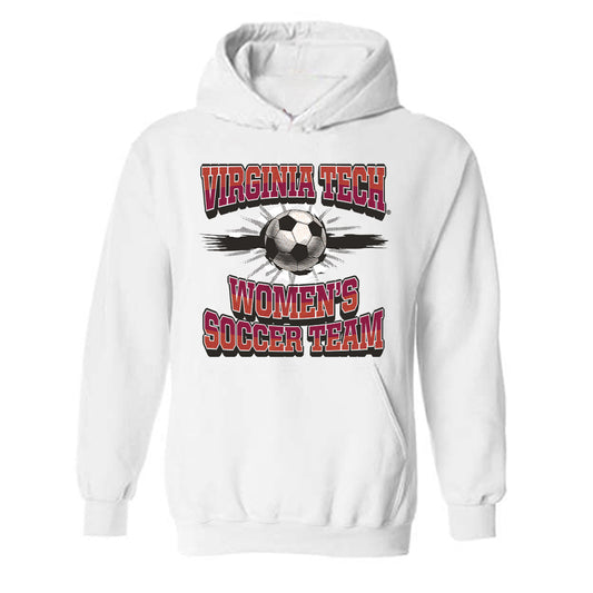 Virginia Tech - NCAA Women's Soccer : Taylor Lewin - Sports Shersey Hooded Sweatshirt-0