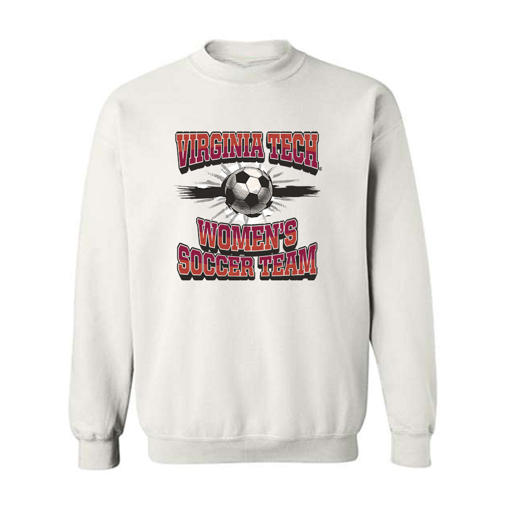 Virginia Tech - NCAA Women's Soccer : Ella Valente - Sports Shersey Crewneck Sweatshirt-0