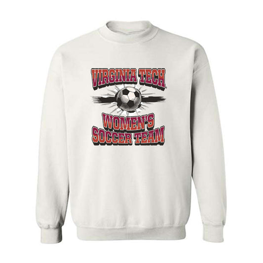 Virginia Tech - NCAA Women's Soccer : Ella Valente - Sports Shersey Crewneck Sweatshirt-0