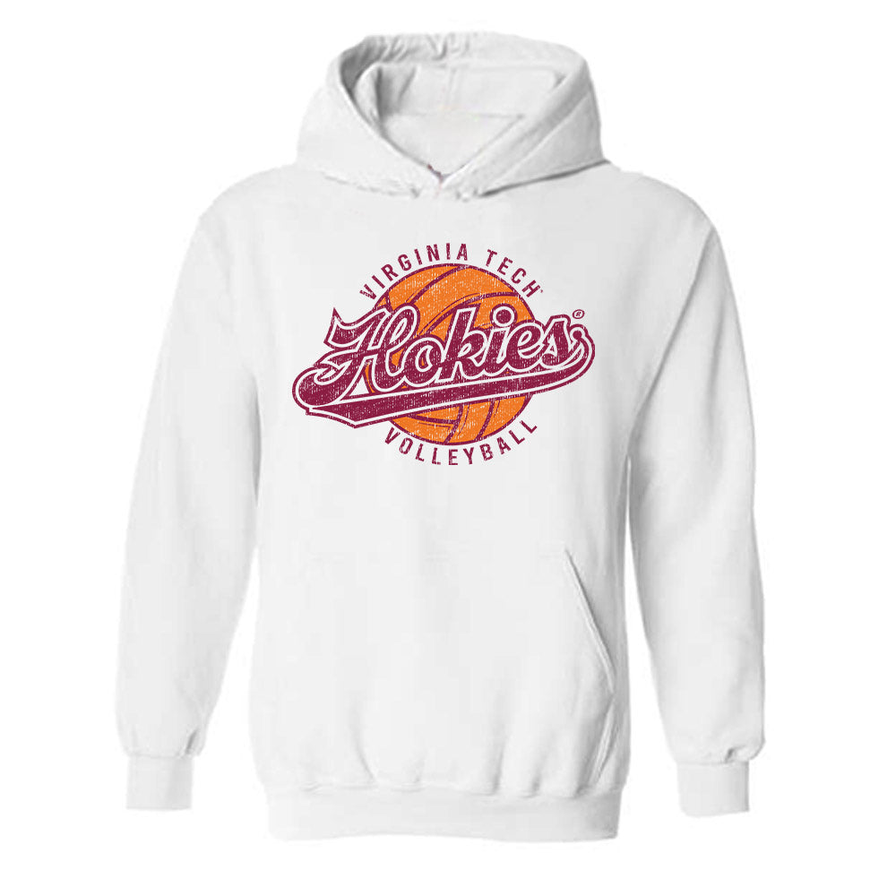 Virginia Tech - NCAA Women's Volleyball : Adeline Hundl - Sports Shersey Hooded Sweatshirt-0