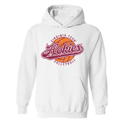 Virginia Tech - NCAA Women's Volleyball : Erica Dellesky - Sports Shersey Hooded Sweatshirt-0