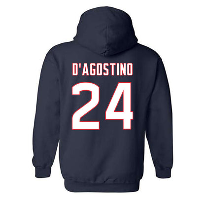 UConn - NCAA Men's Ice Hockey : Mark D'Agostino - Sports Shersey Hooded Sweatshirt