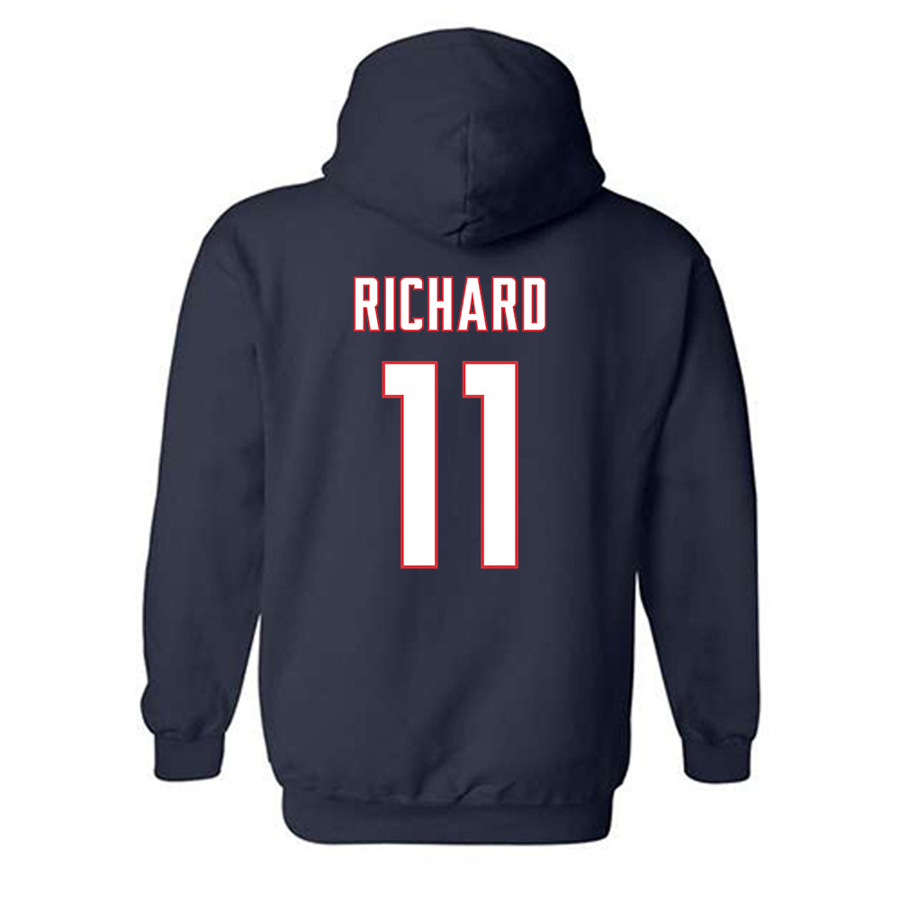 UConn - NCAA Men's Ice Hockey : Jake Richard - Sports Shersey Hooded Sweatshirt