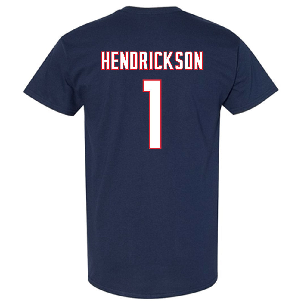 UConn - NCAA Men's Ice Hockey : Kam Hendrickson - Sports Shersey T-Shirt-1