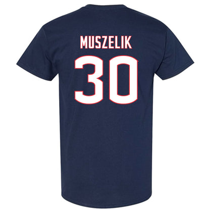 UConn - NCAA Men's Ice Hockey : Tyler Muszelik - Sports Shersey T-Shirt