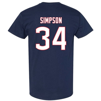 UConn - NCAA Men's Ice Hockey : Owen Simpson - Sports Shersey T-Shirt