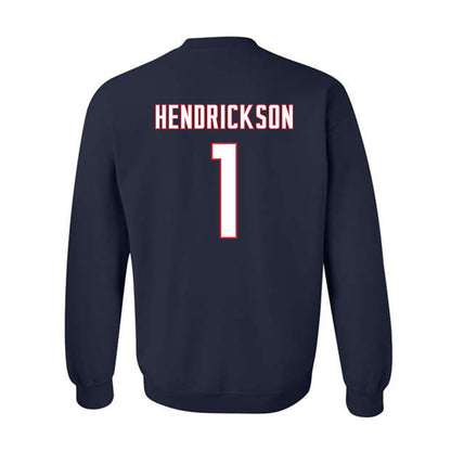 UConn - NCAA Men's Ice Hockey : Kam Hendrickson - Sports Shersey Crewneck Sweatshirt-1
