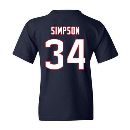 UConn - NCAA Men's Ice Hockey : Owen Simpson - Sports Shersey Youth T-Shirt