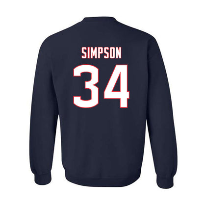 UConn - NCAA Men's Ice Hockey : Owen Simpson - Sports Shersey Crewneck Sweatshirt