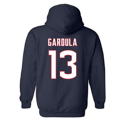 UConn - NCAA Men's Ice Hockey : Ethan Gardula - Sports Shersey Hooded Sweatshirt-1