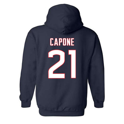 UConn - NCAA Men's Ice Hockey : Nick Capone - Sports Shersey Hooded Sweatshirt