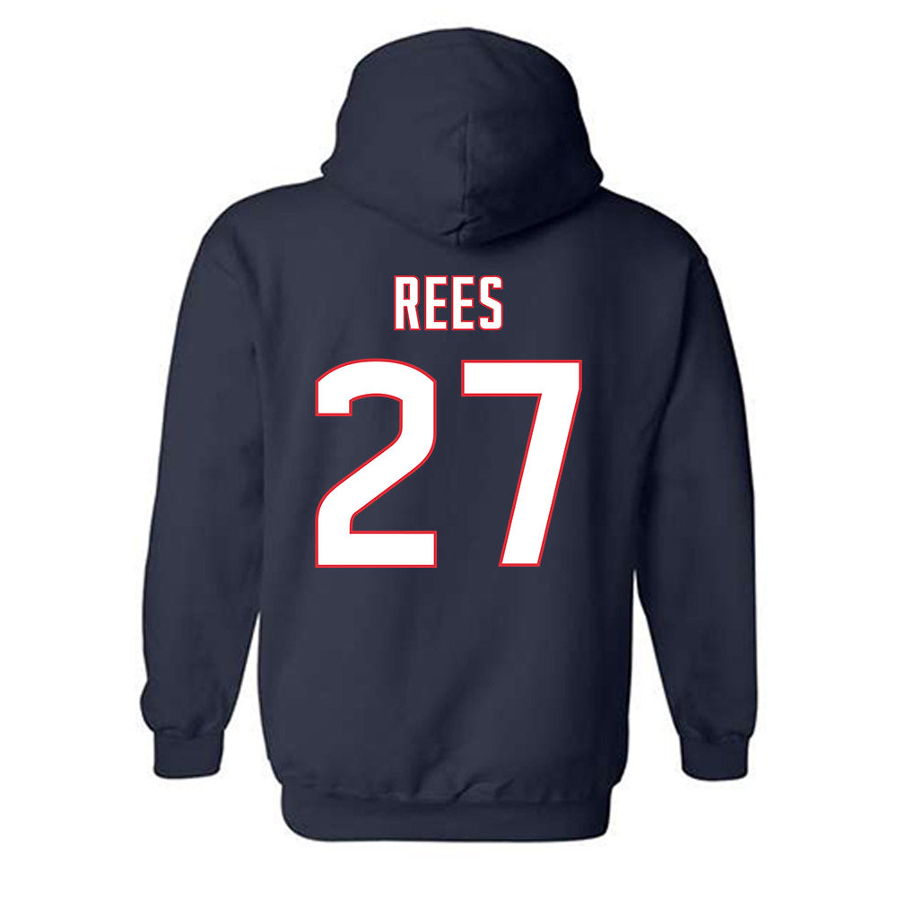 UConn - NCAA Men's Ice Hockey : Harrison Rees - Sports Shersey Hooded Sweatshirt