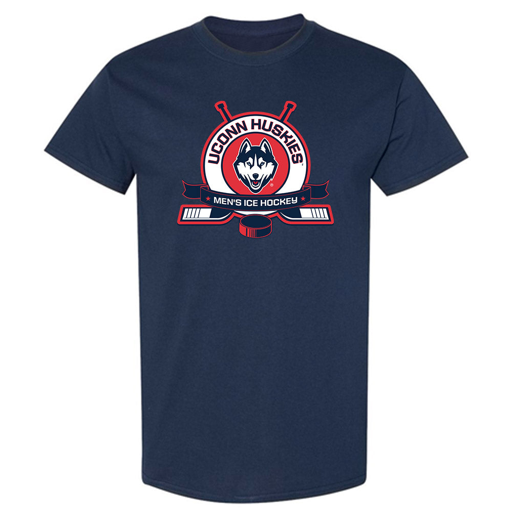 UConn - NCAA Men's Ice Hockey : Kam Hendrickson - Sports Shersey T-Shirt-0