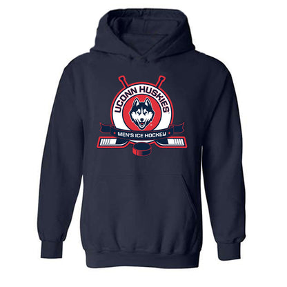 UConn - NCAA Men's Ice Hockey : Tyler Muszelik - Sports Shersey Hooded Sweatshirt