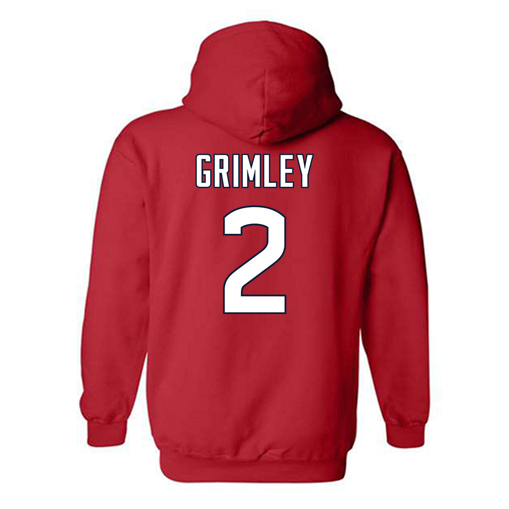 UConn - NCAA Women's Ice Hockey : Camryn Grimley - Sports Shersey Hooded Sweatshirt-1