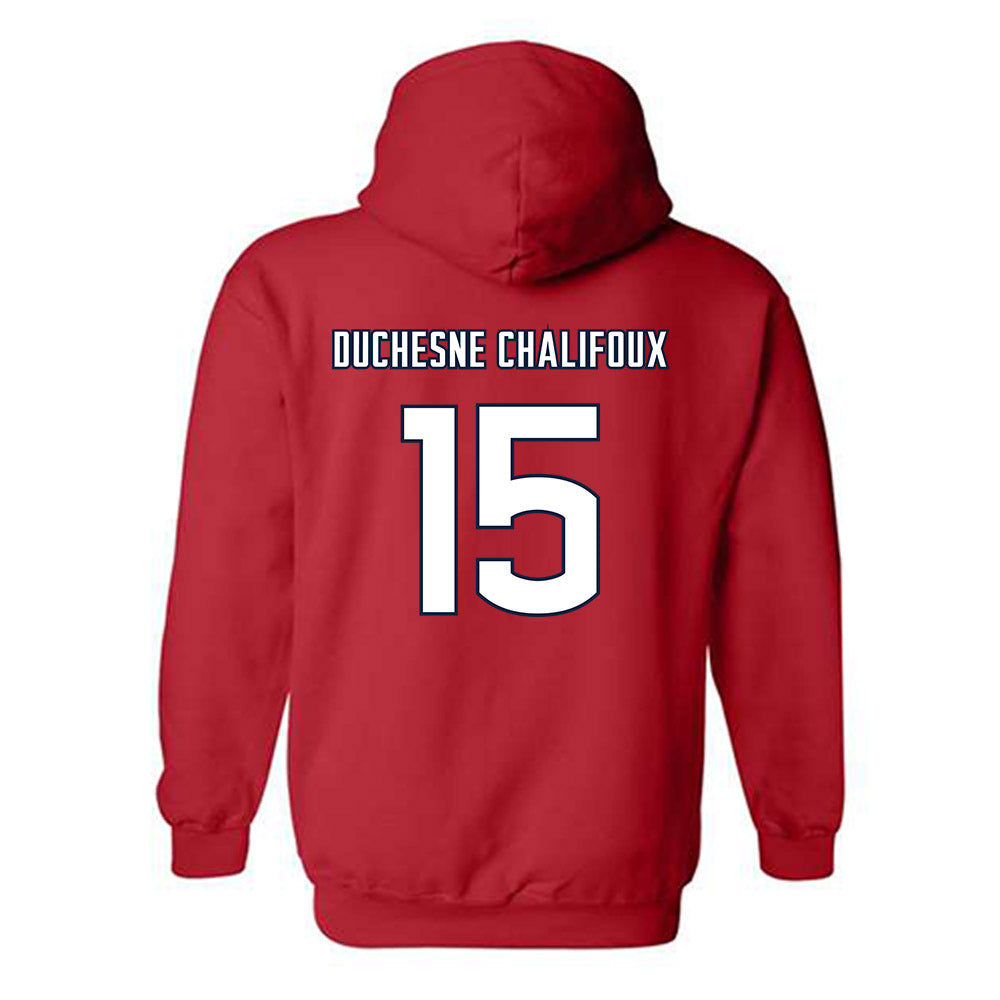 UConn - NCAA Women's Ice Hockey : Meghane Duchesne Chalifoux - Sports Shersey Hooded Sweatshirt