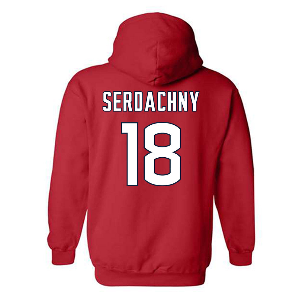 UConn - NCAA Women's Ice Hockey : Maya Serdachny - Sports Shersey Hooded Sweatshirt