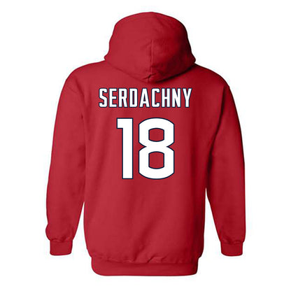 UConn - NCAA Women's Ice Hockey : Maya Serdachny - Sports Shersey Hooded Sweatshirt