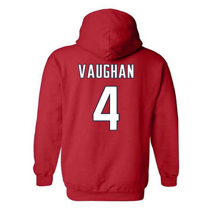 UConn - NCAA Women's Ice Hockey : Teagan Vaughan - Sports Shersey Hooded Sweatshirt-1