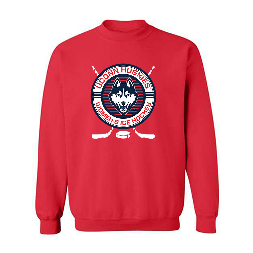 UConn - NCAA Women's Ice Hockey : Ellie Markakis - Sports Shersey Crewneck Sweatshirt-0