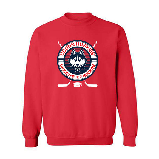 UConn - NCAA Women's Ice Hockey : Leila Ricciuti - Sports Shersey Crewneck Sweatshirt-0