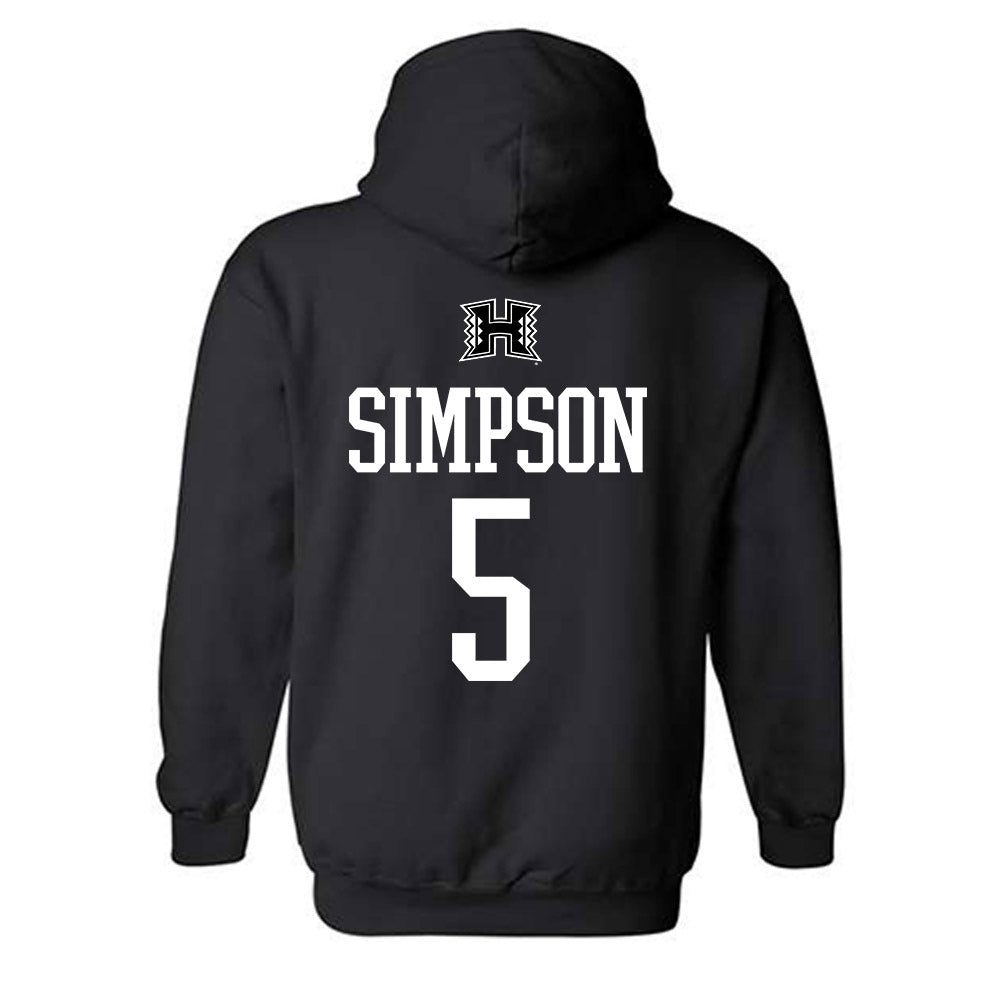 Hawaii - NCAA Women's Soccer : Riley Simpson - Classic Shersey Hooded Sweatshirt