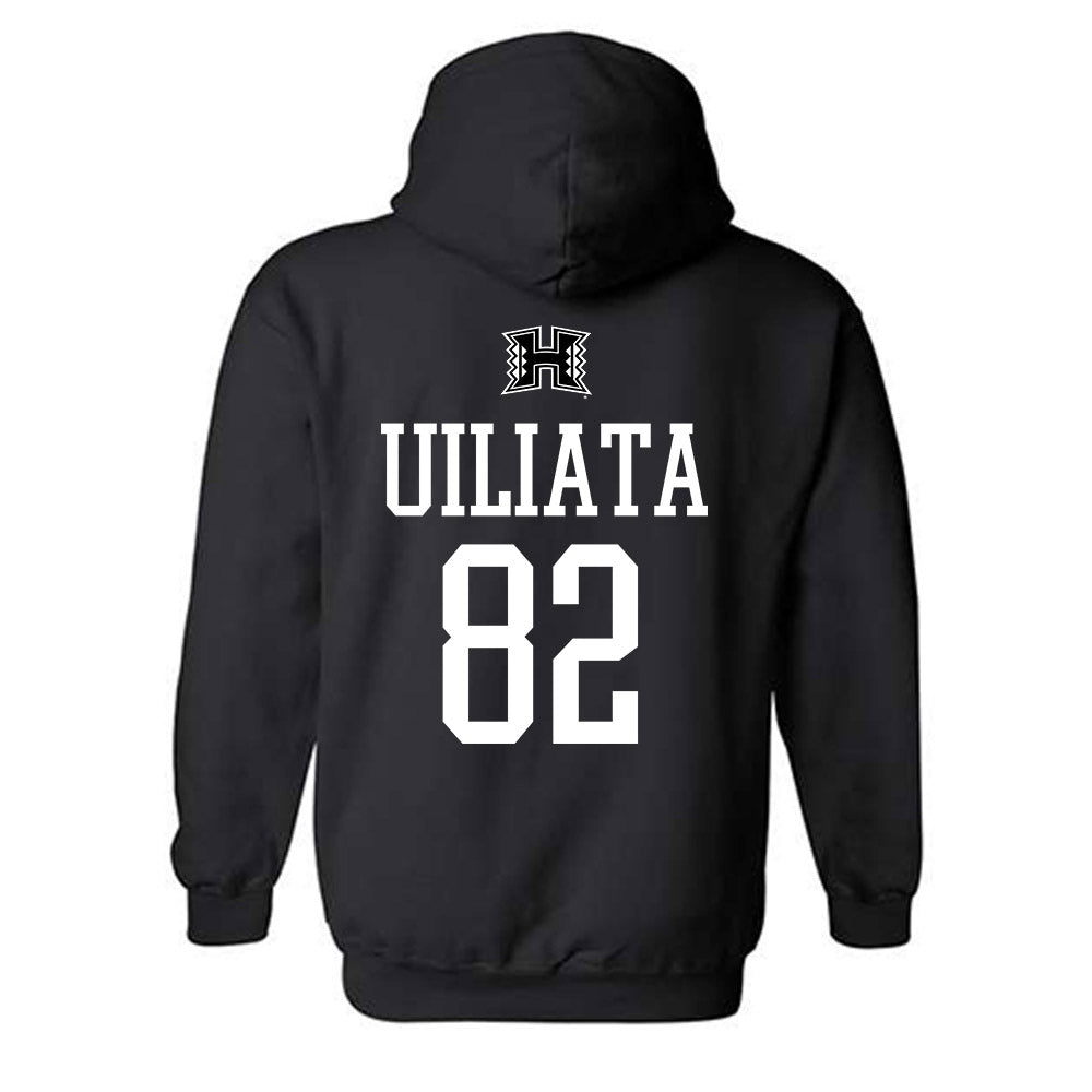 Hawaii - NCAA Football : Liatama Uiliata - Classic Shersey Hooded Sweatshirt