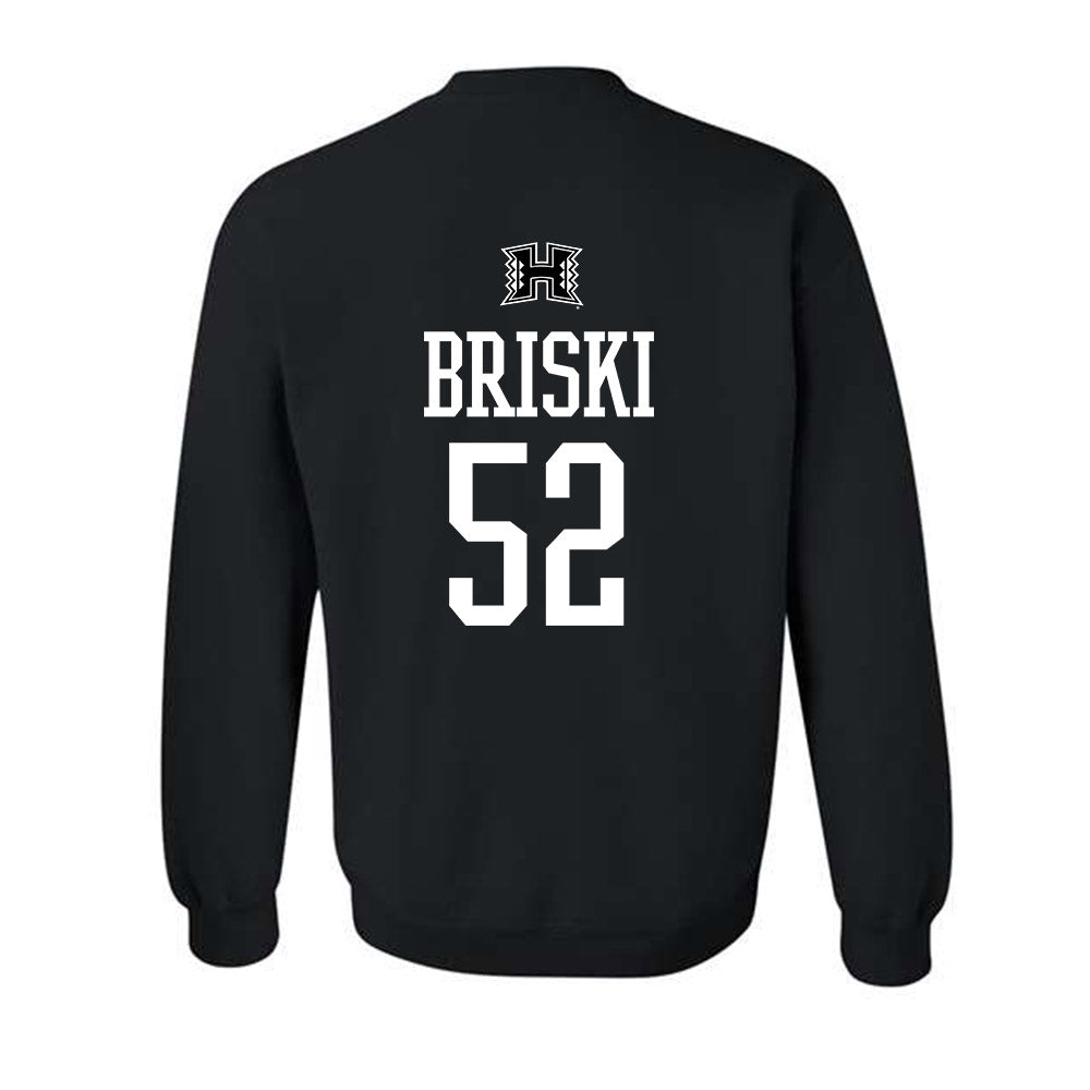 Hawaii - NCAA Football : Dean Briski - Classic Shersey Crewneck Sweatshirt-1