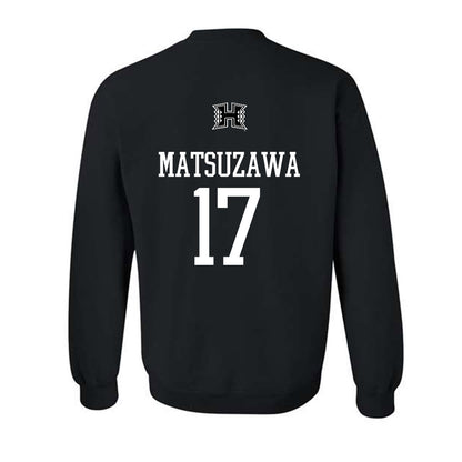 Hawaii - NCAA Football : Kansei Matsuzawa - Classic Shersey Crewneck Sweatshirt-1