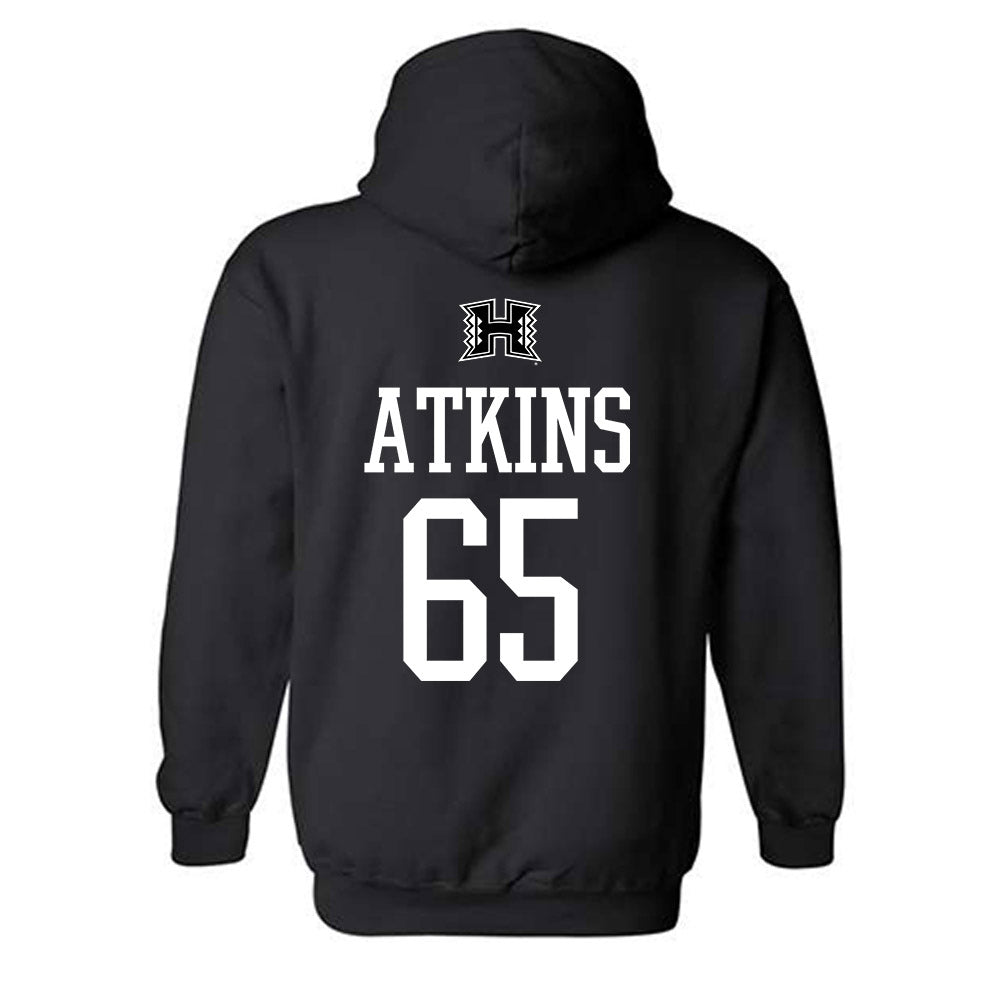 Hawaii - NCAA Football : Erik Atkins - Classic Shersey Hooded Sweatshirt-1