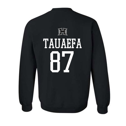 Hawaii - NCAA Football : Devon Tauaefa - Classic Shersey Crewneck Sweatshirt-1