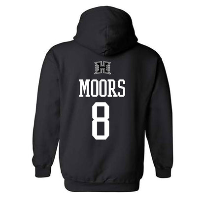 Hawaii - NCAA Women's Basketball : Rebecca Moors - Classic Shersey Hooded Sweatshirt-1