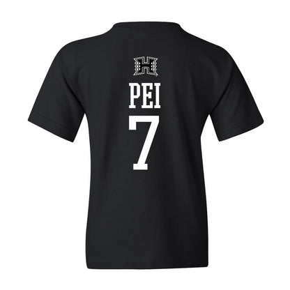 Hawaii - NCAA Football : Meki Pei - Youth T-Shirt