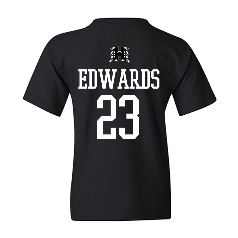 Hawaii - NCAA Football : Virdel Edwards - Classic Shersey Youth T-Shirt-1