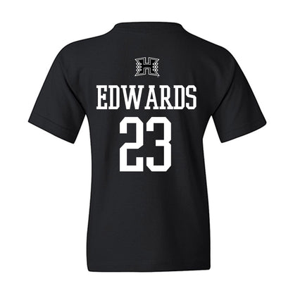 Hawaii - NCAA Football : Virdel Edwards - Classic Shersey Youth T-Shirt-1