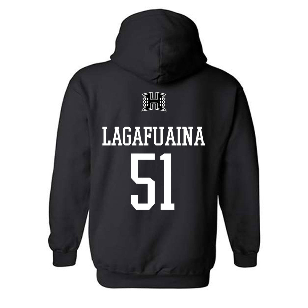 Hawaii - NCAA Football : LesterLaisene Lagafuaina - Hooded Sweatshirt