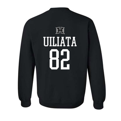 Hawaii - NCAA Football : Liatama Uiliata - Classic Shersey Crewneck Sweatshirt