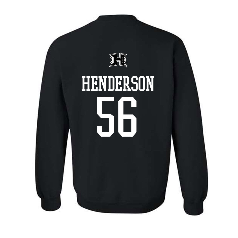 Hawaii - NCAA Football : Boogie Henderson - Classic Shersey Crewneck Sweatshirt-1
