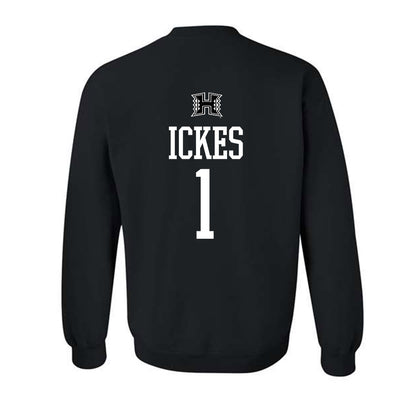 Hawaii - NCAA Baseball : Elijah Ickes - Classic Shersey Crewneck Sweatshirt-1