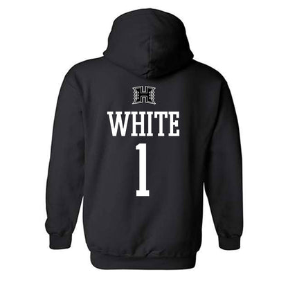 Hawaii - NCAA Football : Brandon White - Classic Shersey Hooded Sweatshirt-1