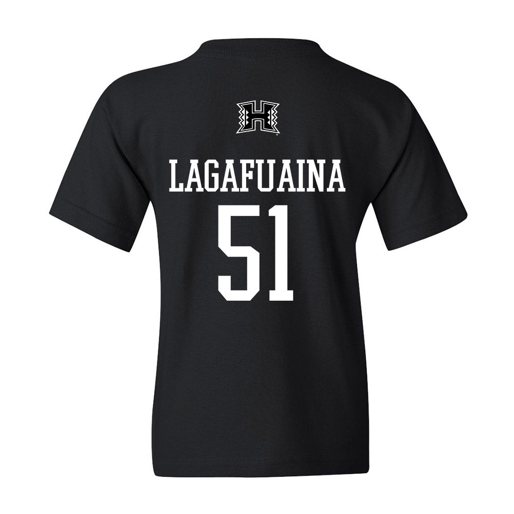 Hawaii - NCAA Football : LesterLaisene Lagafuaina - Youth T-Shirt