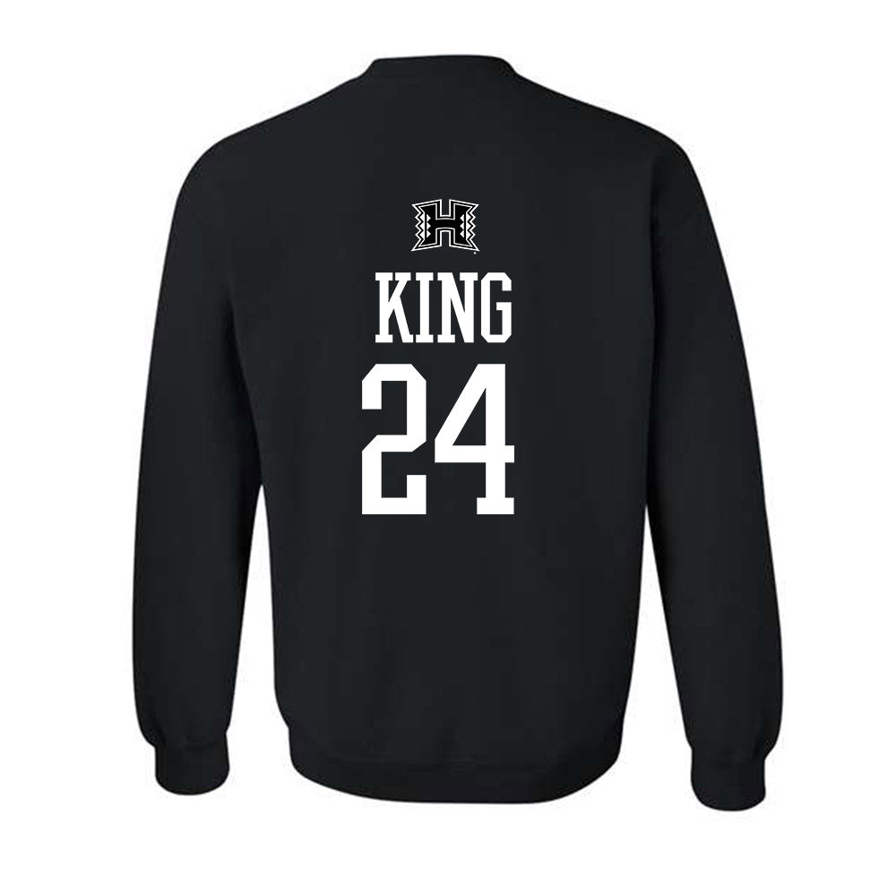 Hawaii - NCAA Football : Devyn King - Classic Shersey Crewneck Sweatshirt-1
