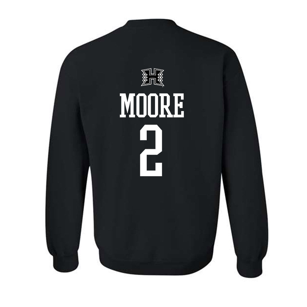 Hawaii - NCAA Football : Bronz Moore - Classic Shersey Crewneck Sweatshirt-1