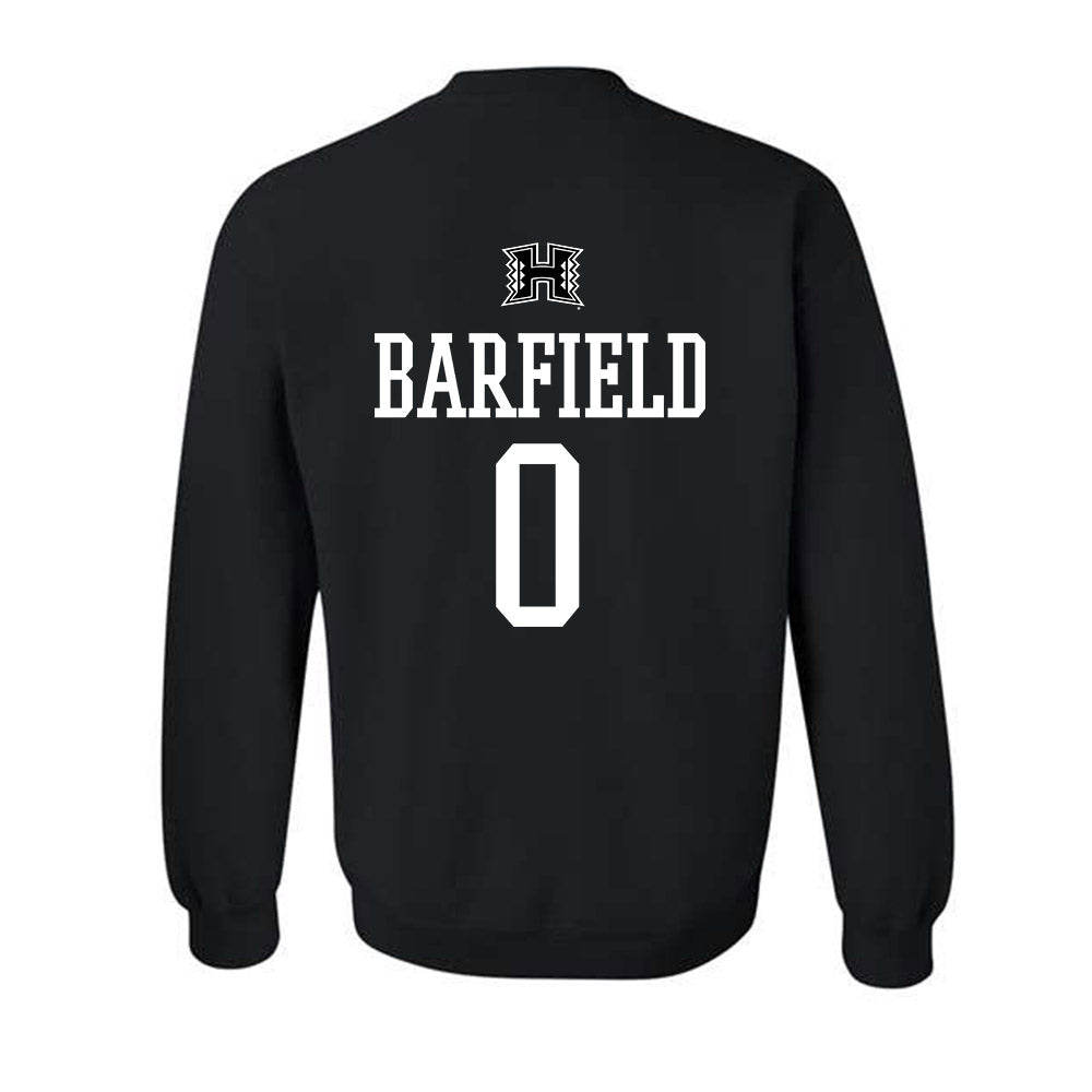 Hawaii - NCAA Football : Cam Barfield - Classic Shersey Crewneck Sweatshirt-1