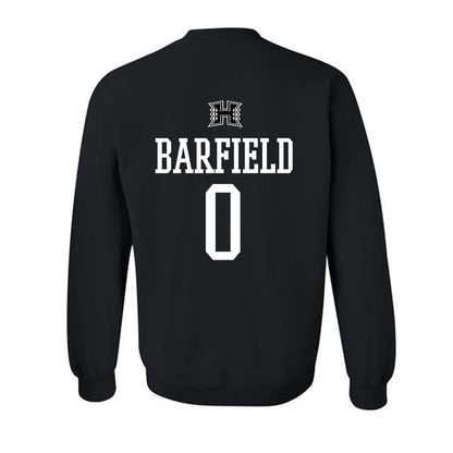 Hawaii - NCAA Football : Cam Barfield - Classic Shersey Crewneck Sweatshirt-1
