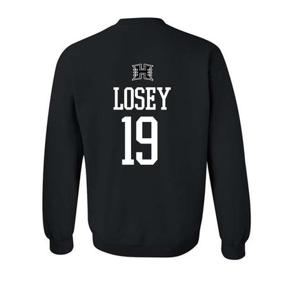 Hawaii - NCAA Baseball : Zach Losey - Classic Shersey Crewneck Sweatshirt-1